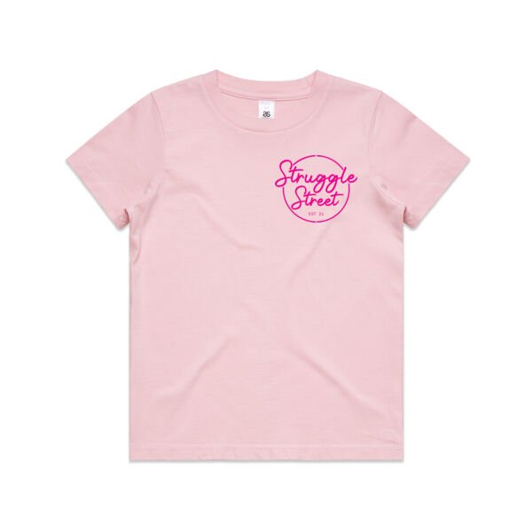 Lil Strugglers Youth Tee - Pink Thumbnail